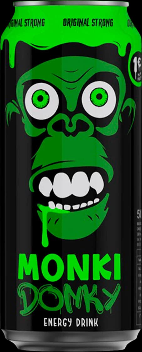 Lata de la bebida energética Monki Donky Original